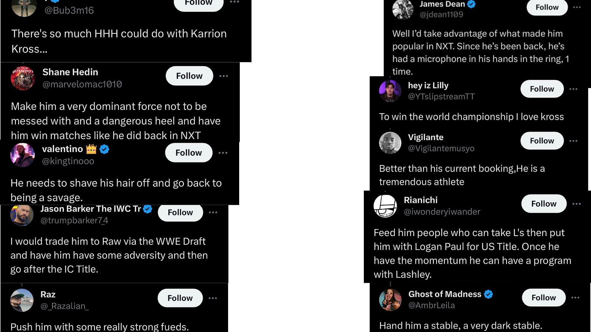 Fans on Karrion Kross' future bookings